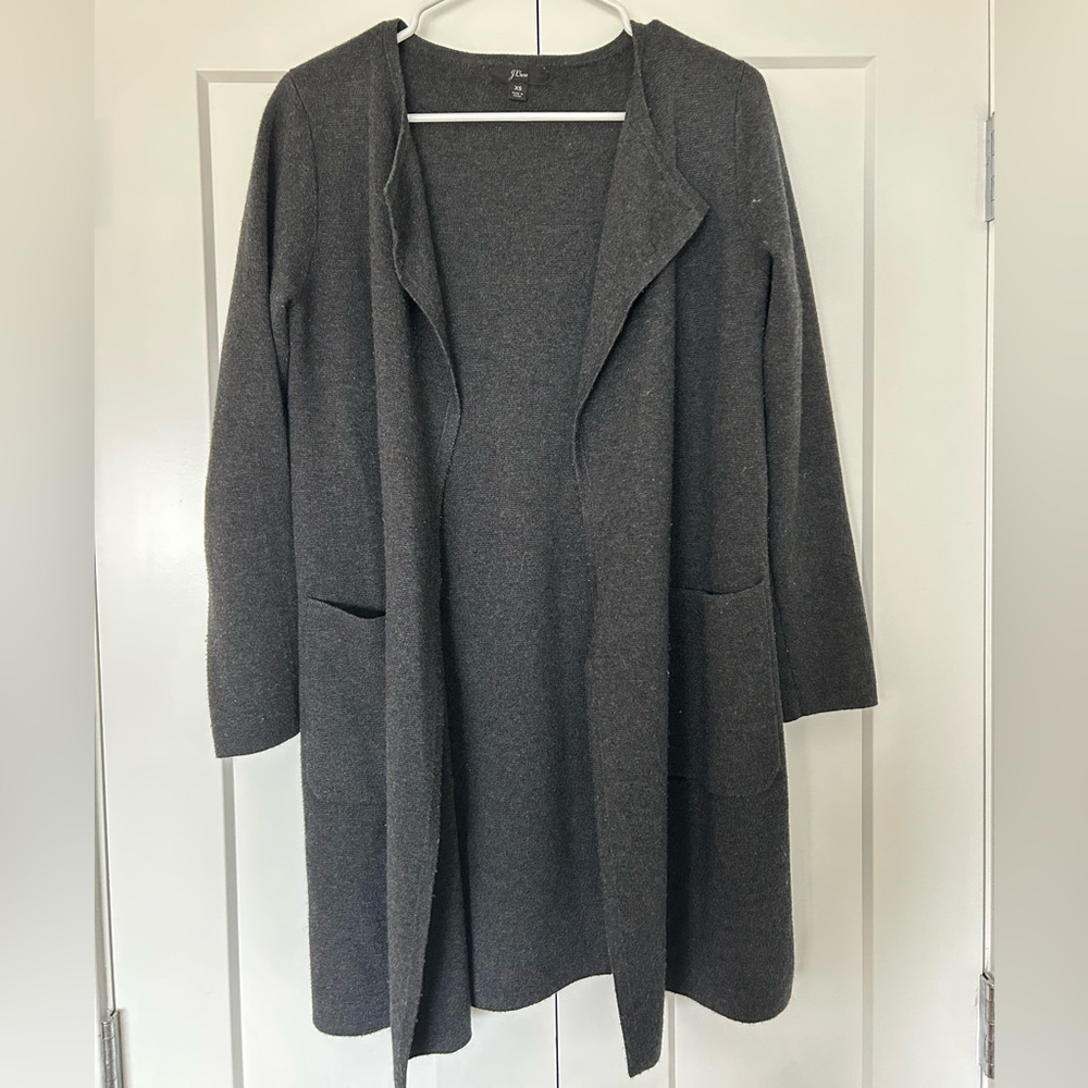 J.Crew ‘Juliette’ Collarless Sweater Blazer